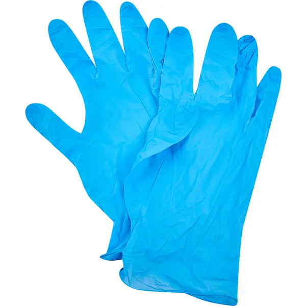 Перчатки нитриловые Dexter размер 9/L одноразовые, 100 штук нитриловые перчатки русоко