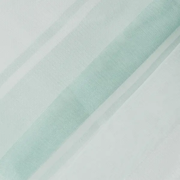 фото Тюль 1 м/п полосы сетка 290 см цвет синий/бирюзовый/белый без бренда