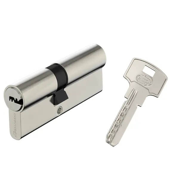 Цилиндр Standers TTAL1-3545CR, 35x45 мм, ключ/ключ, цвет хром цилиндр standers ttbl1 3535 35x35 мм ключ ключ латунь