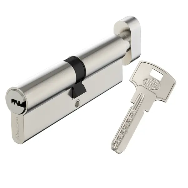 Цилиндр Standers Indoor L1, 50x50 мм, ключ/вертушка, цвет хром цилиндр standers ttbl1 3535ns 35x35 мм ключ ключ никель