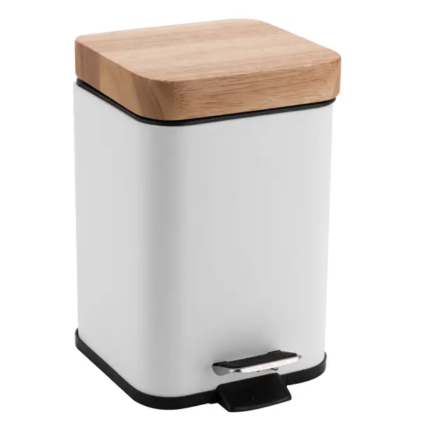 Контейнер для мусора Sensea Scandi 3 л цвет белый контейнер для мусора sensea bamboo 5 л