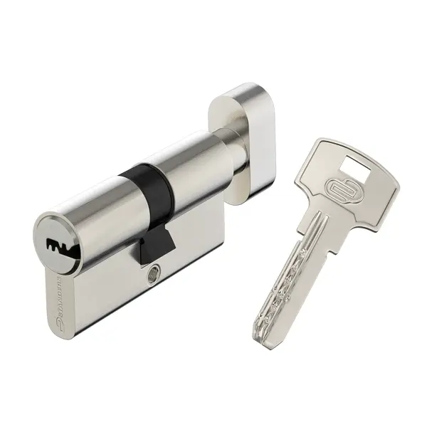 Цилиндр Standers TTAL1-3030NBCR 30x30 мм ключ/вертушка цвет хром цилиндр standers ttbl1 3030 30x30 мм ключ ключ латунь
