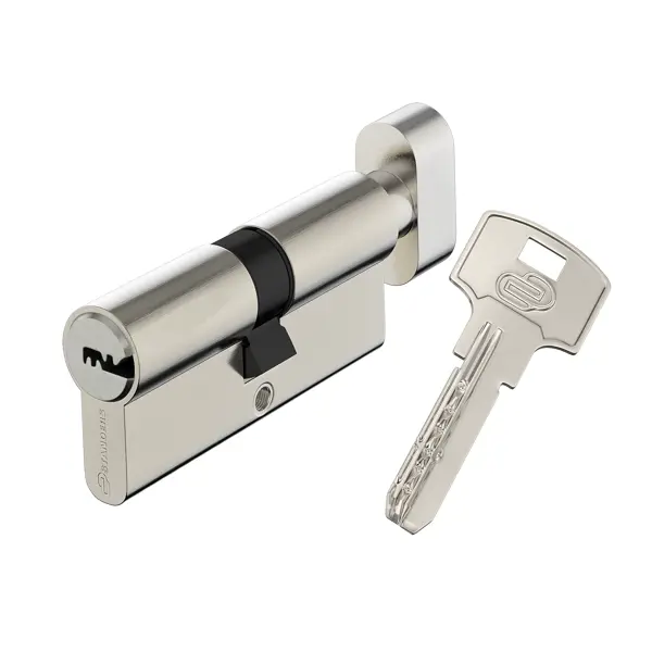 Цилиндр Standers TTAL1-3535NBCR, 35x35 мм, ключ/вертушка, цвет хром цилиндр standers 00712770 35x35 мм ключ ключ никель