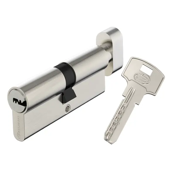 Цилиндр Standers TTAL1-4040NBCR, 40x40 мм, ключ/вертушка, цвет хром многофункциональный ключ deko mw01 10 в 1 серебристый