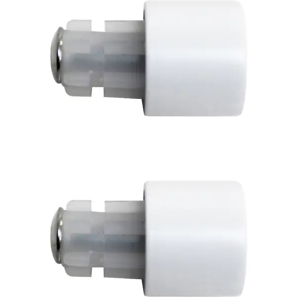 Наконечники-заглушки Inspire металл 6 см цвет белый 2 шт торцевые заглушки для шинопровода smart tr2107 wh