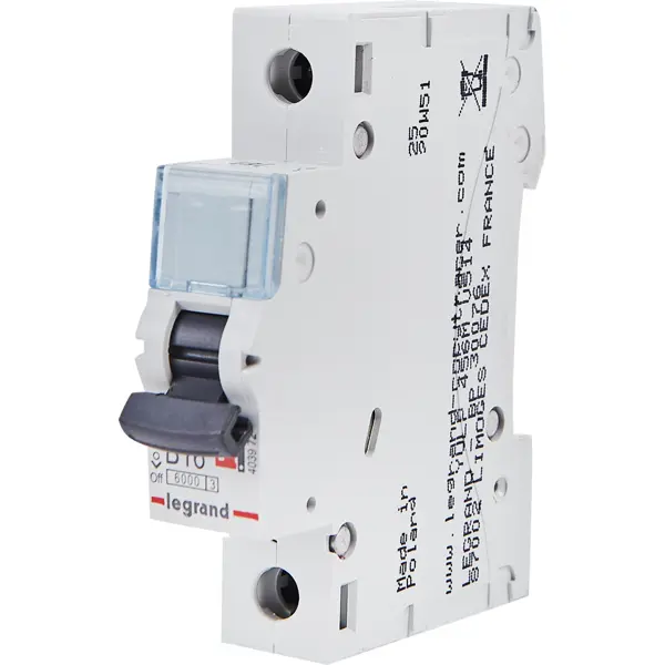 Автоматический выключатель Legrand TX3 1P B16 А 6 кА блок контакт для модульных автоматических выключателей серии ri50 iskra