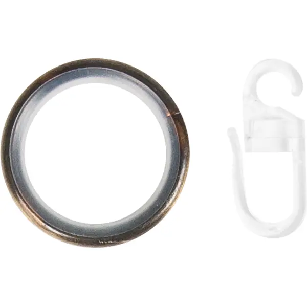 Кольцо с крючком Inspire металл цвет античное золото 2 см 10 шт кольцо с крючком inspire металл белый классик 20 мм 10 шт