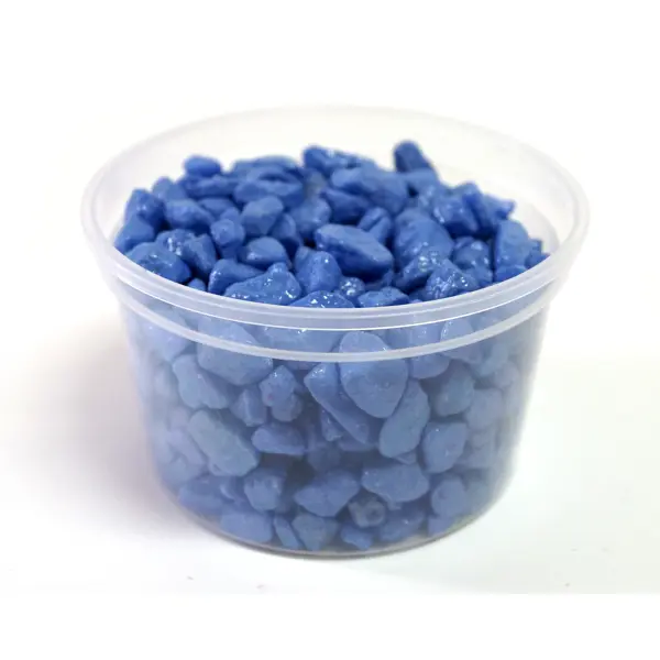 фото Грунт цветной фракция 5-8 мм голубой без бренда