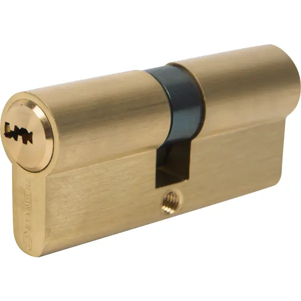 Цилиндр Standers TTBL1-3535, 35x35 мм, ключ/ключ, цвет латунь цилиндр standers ttal1 4545gd 45x45 мм ключ ключ латунь
