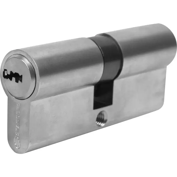 Цилиндр Standers TTBL1-3535NS, 35x35 мм, ключ/ключ, цвет никель цилиндр standers ttal1 3545gd 35x45 мм ключ ключ латунь