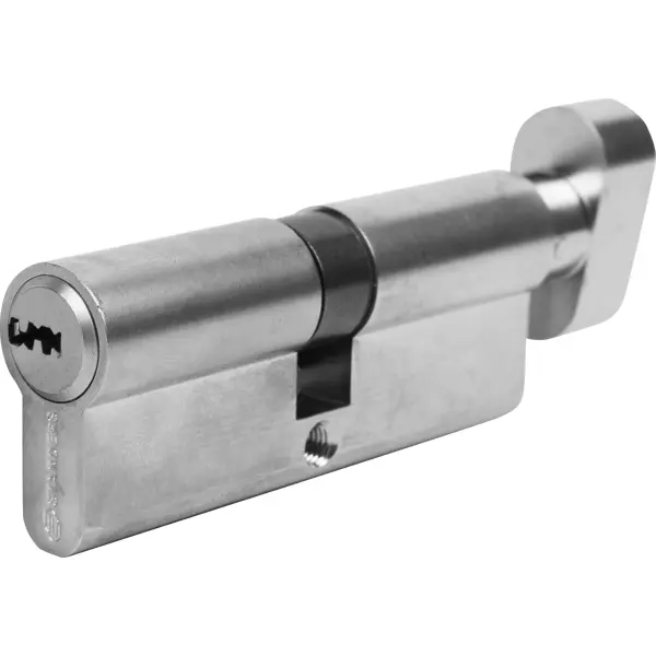 Цилиндр Standers TTBL1-4040NBNS, 40x40 мм, ключ/вертушка, цвет никель цилиндр standers 00712770 35x35 мм ключ ключ никель