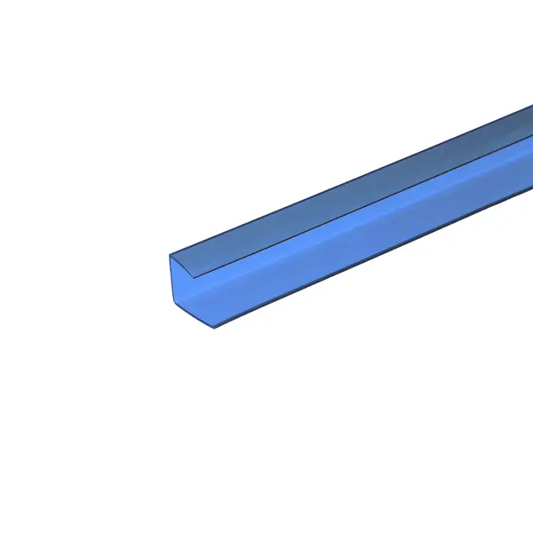 Профиль торцевой Колибри 6 мм синий 2.1 м профиль торцевой 3000 мм металлик