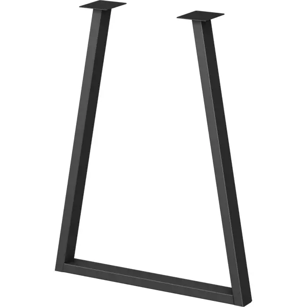 Подстолье для рабочей поверхности 71 см, сталь, цвет черный уплотнитель для рабочей поверхности rocknparts