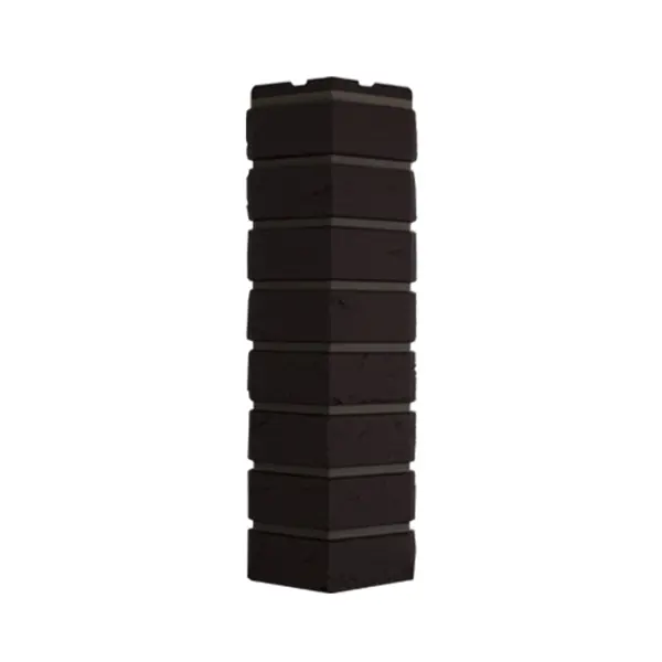 Угол наружный Фасайдинг Кирпич баварский темно-коричневый панель фасадная полипропилен 595x795 мм темно коричневый