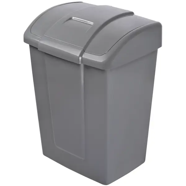 Контейнер для мусора Martika Форте 23 л 26.9x45.2x33.2 см полипропилен цвет серый бак для мусора с педалью каплен 7 л светло серый