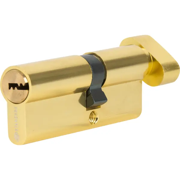 Цилиндр Standers TTAL1-3545NBGD, 35x45 мм, ключ/вертушка, цвет латунь цилиндр standers 00712770 35x35 мм ключ ключ никель