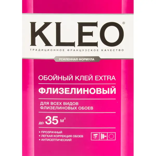 Клей для флизелиновых обоев Kleo Extra, 35 м² клей для тяжелых обоев kleo ultra 50 м²
