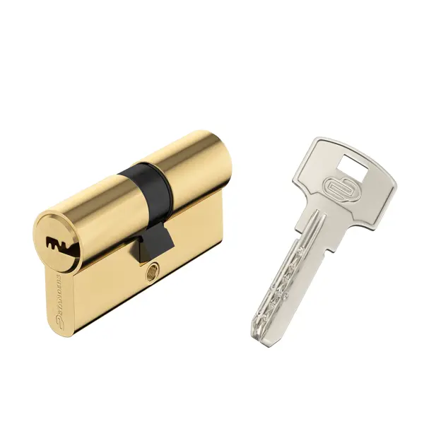 Цилиндр Standers TTBL1-3030, 30x30 мм, ключ/ключ, цвет латунь цилиндр standers ttbl1 3030nb 30x30 мм ключ вертушка латунь