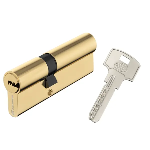 Цилиндр Standers TTAL1-3555GD, 35x55 мм, ключ/ключ, цвет латунь цилиндр standers ttbl1 3030 30x30 мм ключ ключ латунь