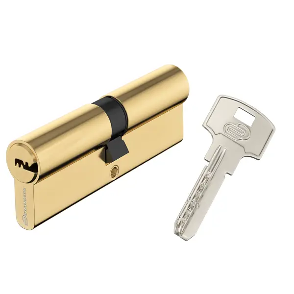 Цилиндр Standers TTAL1-4545GD, 45x45 мм, ключ/ключ, цвет латунь цилиндр standers ttal1 3555gd 35x55 мм ключ ключ латунь