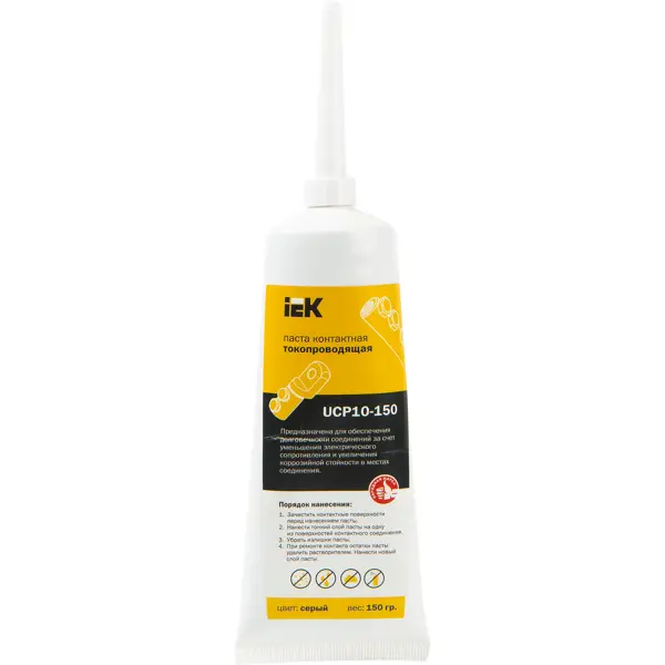 Паста контактная токопроводящая IEK КПП-150 антипригарная паста для защиты сварочных горелок себрохим