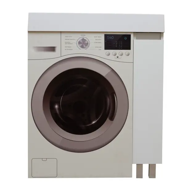 фото Тумба под стиральную машину напольная mira tmr20 20 см цвет белый без бренда