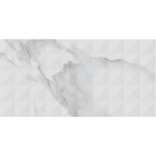 фото Плитка настенная рельефная culto asana marble h 20x40 см 1.2 м² мрамор цвет серый