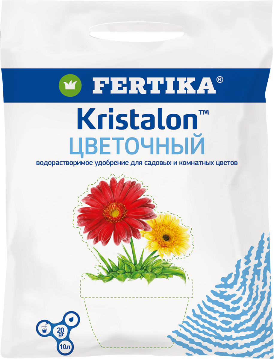 Удобрение Фертика Кристалон цветочный 20 г в Москве – купить по низкой ценев интернет-магазине Леруа Мерлен