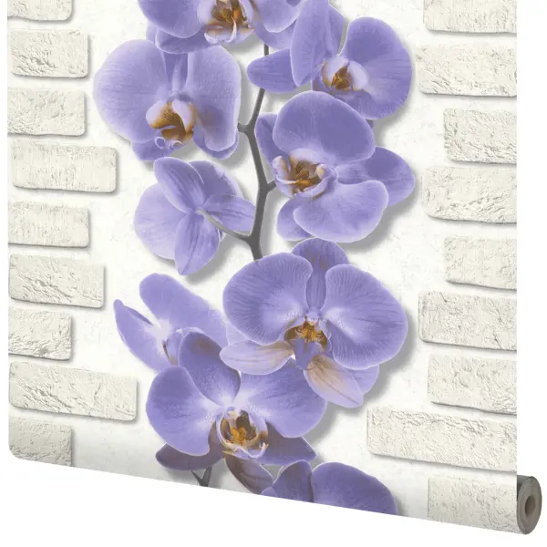 фото Обои виниловые аспект ру орхидея фиолетовые 0.53 м 10107-46