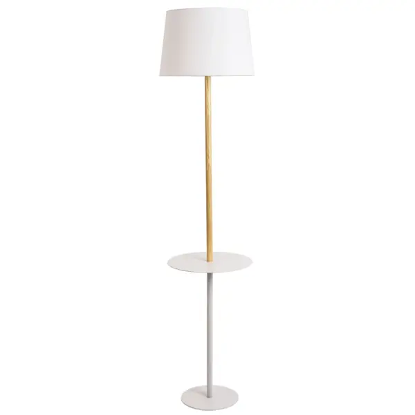 Торшер Arte Lamp Connor, цвет белый плафон стекло прозрачный 180мм с резьбой arte lamp a7780 albus