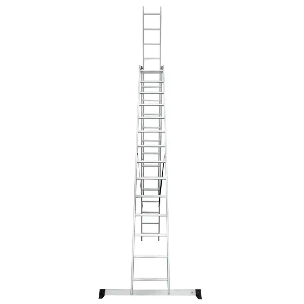 фото Лестница раскладная выдвижная 3-секционная standers до 7,6м 14 ступеней