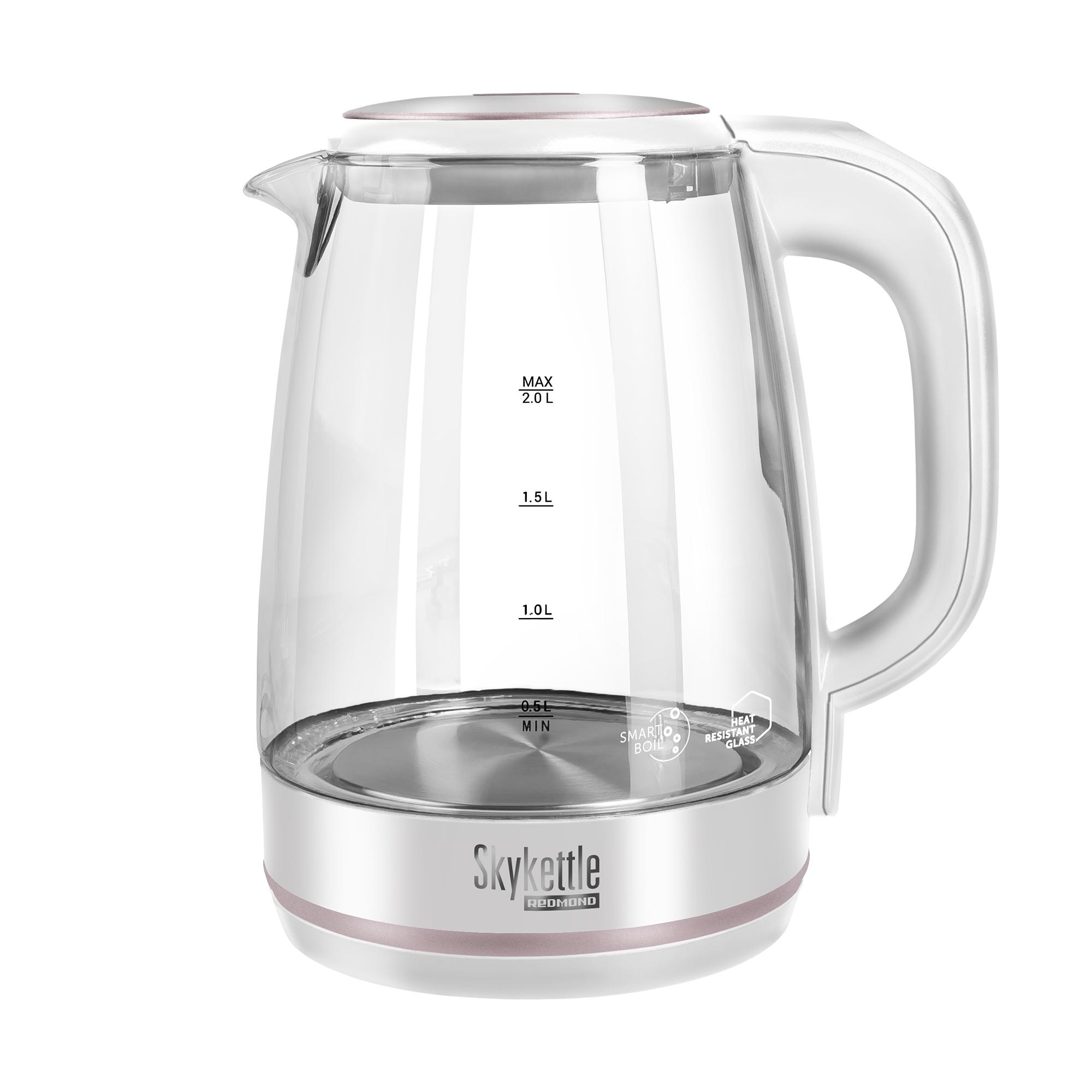 Чайник REDMOND SkyKettle RK-G203S, Белый ✳️ купить по цене 4999 ₽/шт. в  Оренбурге с доставкой в интернет-магазине Леруа Мерлен