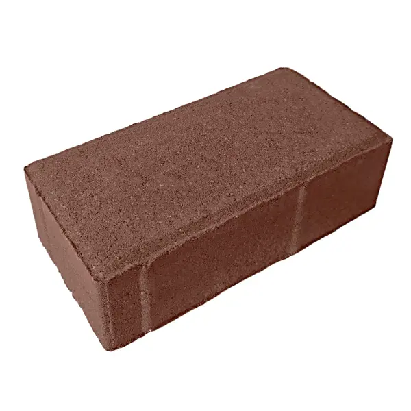 Плитка тротуарная вибропрессованная 100x200x60 мм цвет коричневый плитка тротуарная вибропрессованная 100x200x60 мм коричневый