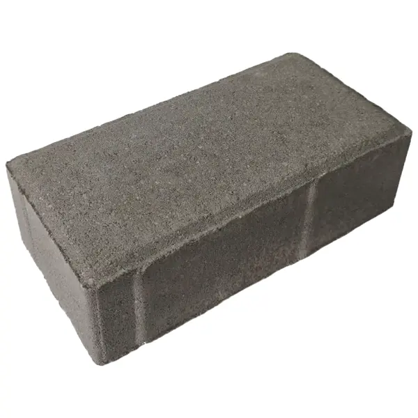 Плитка тротуарная вибропрессованная 100x200x60 мм цвет серый плитка тротуарная вибропрессованная 100x200x60 мм серый