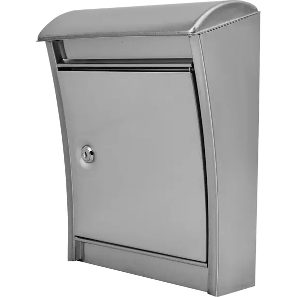 Почтовый ящик Standers 26.3x33.3x12.3 см нержавеющая сталь цвет серый плоский почтовый пакет informat