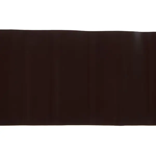 фото Лента бордюрная декоративная «гофра» высота 10 см цвет коричневый протэкт