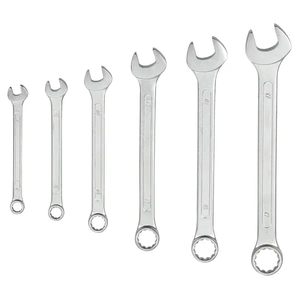 Набор ключей комбинированных CARBON COMB.6PCS SET 7-17 мм, 6 предметов набор досок разделочных двухсторонних круглых ручка вырез 3 штуки