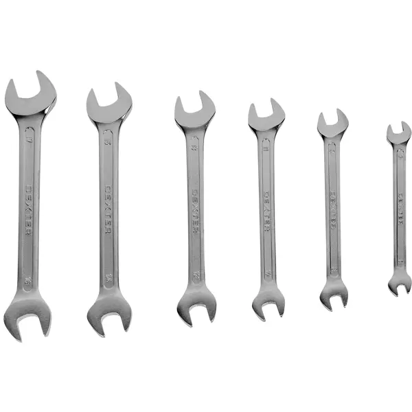 Набор ключей рожковых Dexter DOE SET 6PCS 6-17 мм, 6 предметов набор посуды ingenio red 9 предметов 04186840
