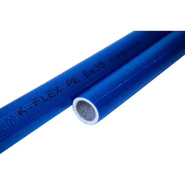 фото Изоляция для труб k-flex compact ø18 мм 200 см каучук цвет синий