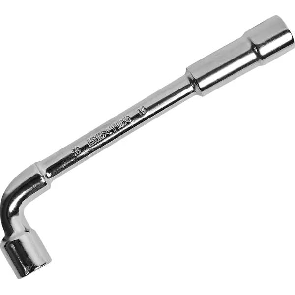 Ключ торцевой Г-образный Dexter HT205069 16 мм длина 100 мм ключ торцевой трубчатый dexter 8x9 мм длина 100 мм