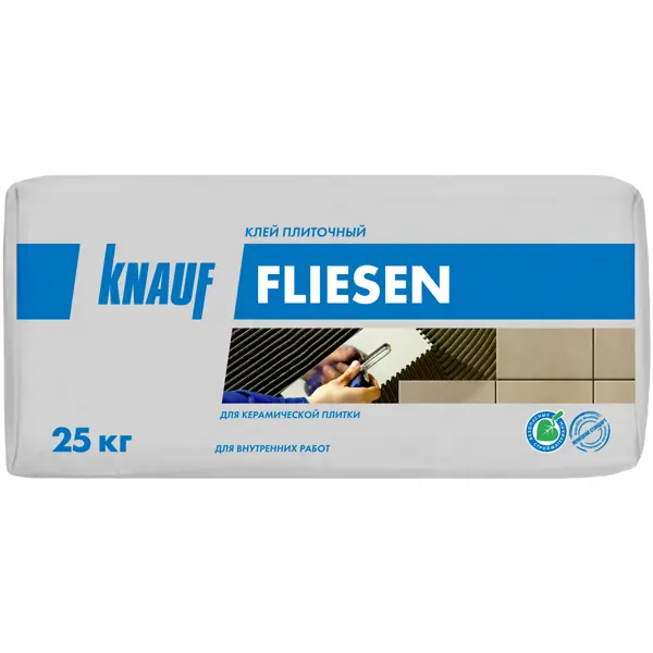 Клей для плитки Knauf Флизен 25 кг плиточный клей glims