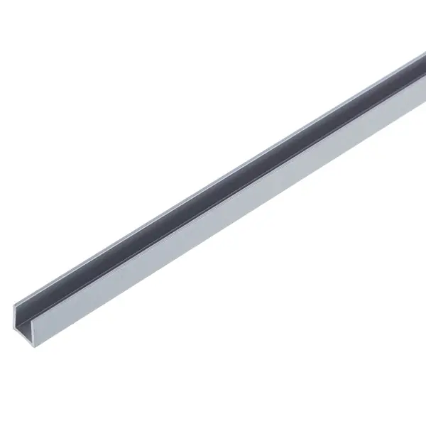 Планка торцевая для стеновой панели П-образная 0.4x240 см цвет серебро планка торцевая 95x120x2000 мм оцинкованный