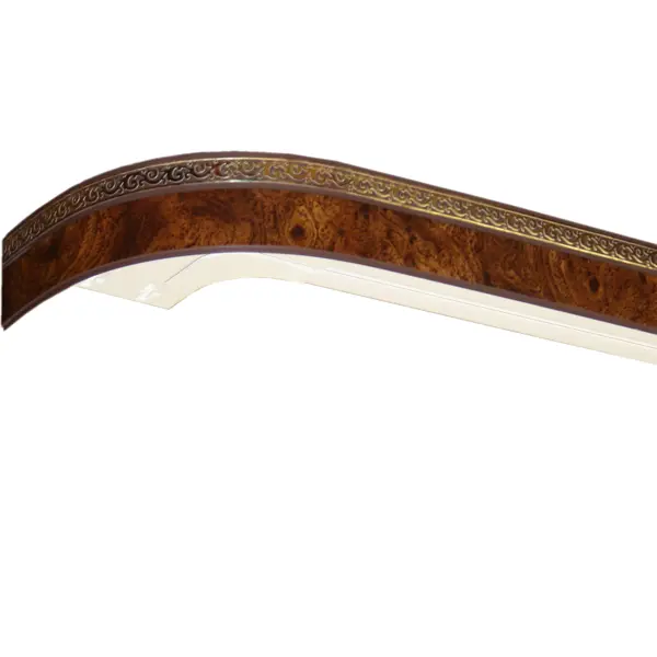 Карниз шинный двухрядный «Грация» в наборе 300 см пластик цвет корень ореха карниз двухрядный 240 см металл пластик коричневый
