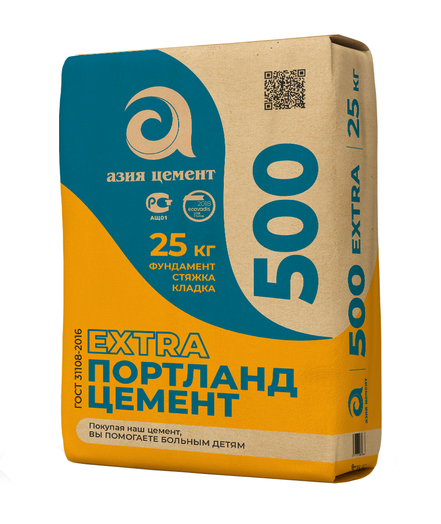 Цемент Азия Цемент M500 ЦЕМ II А-П 42.5 Н 25 кг по цене 244 ₽/шт. купить в  Пензе в интернет-магазине Леруа Мерлен