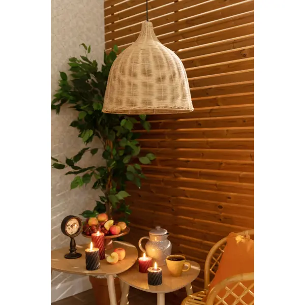 фото Светильник подвесной palma l1359, 3 лампы, 12 м², цвет коричневый lamplandia