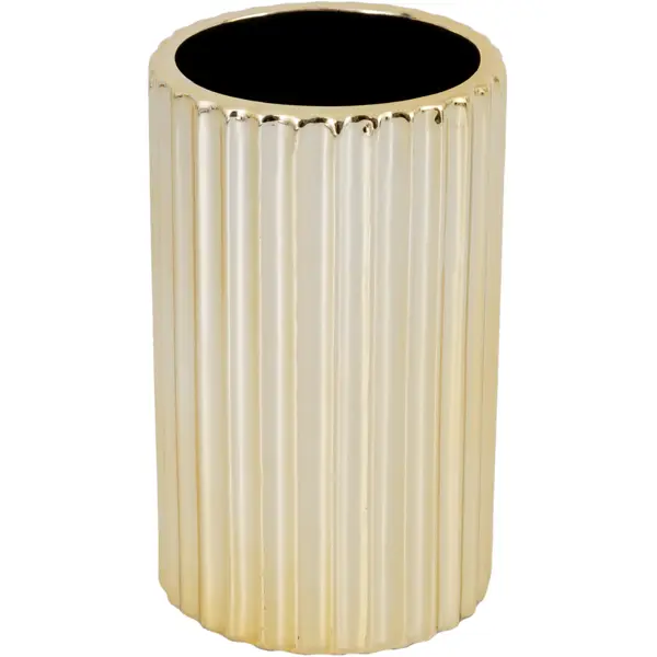 Стакан для зубных щеток Vidage Linea d Oro керамика цвет золотой ваза золотая лента керамика черно белый золотой 28 см