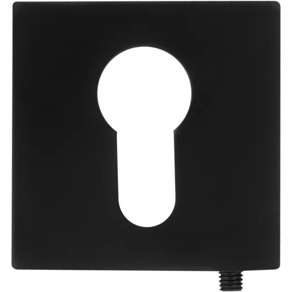 Накладка на замок Puerto INET AL03 50.2x50.2 мм цвет чёрный накладка на цилиндр puerto slim матовая белый