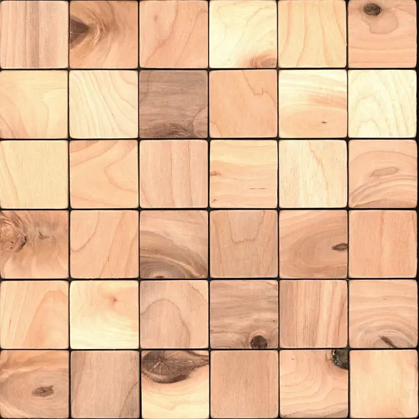 Деревянная мозаика Болтон 50x50 мм 300x300 мм деревянная мозаика термо ольха коричневая 0 53 м² 88 шт