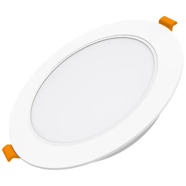фото Светильник точечный светодиодный gauss downlight круг под отверстие 90 мм, 2 м², нейтральный белый свет, цвет белый