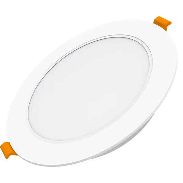 фото Светильник точечный светодиодный gauss downlight круг под отверстие 210 мм, 9 м², нейтральный белый свет, цвет белый